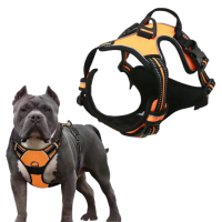 【安心散步】中大型犬防暴衝牛津布胸背帶(背心式 帶反光條 遛狗 外出 寵物用品)