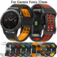Silicone WatchBand For Garmin Fenix 7X 7 6X 6 Pro Fenix 5X 5 Plus Strap WristStrap Forerunner 945 Quick Release 22 26MM Bracelet