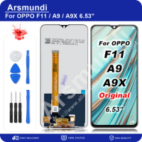 Original For OPPO F11 LCD Display Touch Screen Digitizer Assembly Replacement Parts For OPPO A9 A9X 6.53"