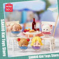 Miniso Genuine Mikko Series Cheers Mini Blind Box Toys 16pcs Anime Figurine Mikko Collection Ornaments For Girls Room Decor Gift