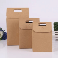 natural kraft tote bag box 350gsm paperboard sturdy favour box for candy wedding decoration gift pack box 3 size option 20pc lot