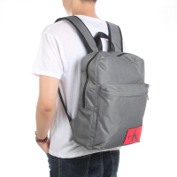 Calvin Klein 經典帆布LOGO後背包-灰色