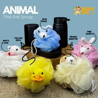 SIMSON BABY - Animal Mesh Bath Sponge Super Soft Spons Mandi Bath Ball Shower Puff Besar Untuk Badan