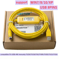 USB-SC09-FX PLC Programming Cable For Mitsubishi compatible FX-USB-AW Immunity FX2N/FX1N/FX0/FX0N/FX0S/FX1S/FX3U