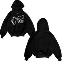 Udloff Hoodie Boxy Double Zipper Article Series Unisex/Hoodie Boxy Zipper/Hoodie Premium Cotton/Hood