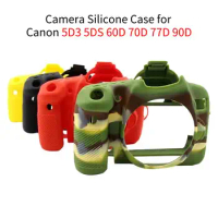 DSLR Camera Accessories Soft Body Cover Rubber Silicone Case Protective Camera Skin Bag For Canon 60D 70D 77D 90D 5D Mark III