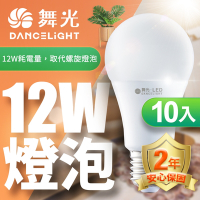 (10入) 舞光 LED燈泡12W 亮度等同23W螺旋燈泡