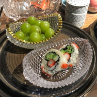 日式創意玻璃 手工玻璃碗前菜碗刺身碗水果碗壽司碟日本料理餐具