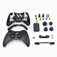 10pcs/lot Repair Parts game console Housing Case Shell with Full Buttons Accesories kits for xbox360 Controller