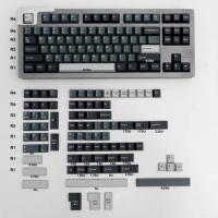 173 Keys Apollo Keycaps for Mechanical Keyboard ABS Double Shot Cherry Height Grey GK61 Anne Pro 2 Game PC