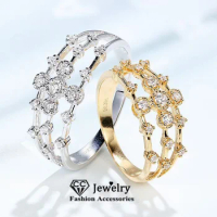 CC Women Ring Fashion Jewelry Designer Party Daily Wear Accessories Cubic Zirconia Stone Wedding Engagement Bijoux CC3038