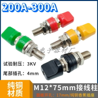 全銅扁頭接線柱銅12mm電源輸出連接器M12大電流200A-300A接線端子