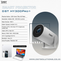 DST Proyektor Android 14.0 4K Full HD ( HY300 Pro + ) Portable Projector Android Bluetooth1G+8G Andr