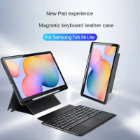 For Samsung Tab S6 Lite 3-in-1 Touch Keyboard Cover, Magnetic Detachable Tablet Keyboard,S6lite Case,Drawing Mode Bracket