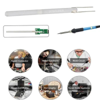 High Power Electric Ceramic Soldering Iron Core, Adjustable Temperature, 220V 60W/80W/100W, Clean Tip, Welder Coating