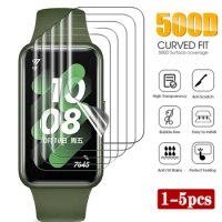 Soft Hydrogel Film for Huawei Watch band 8 7 6 TPU Full Screen Protector for Honor Band 6 HD Smart Watch Explosion Proof Film