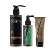 【CONTIN 康定】洗護養髮大組合(酵素植萃洗髮乳300ml+護髮精華120ml+極萃養髮液120ml)