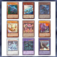 55PCS Yugioh Cards Dinosaur Transcendosaurus Card Deck DIY Card Not Original