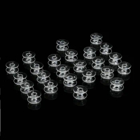 20Pcs Plastic Transparent Clear Empty Thread Spool Bobbins String Home Sewing Machine Spools Bobbin for Janome Singer Brother
