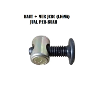 Baut Mur Knock Down M 6 x 15 mm Ligna JCBC HItam Knokdon Kunci L