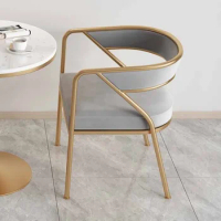 Minimalist Velvet Luxury Dining Chairs Cafe Office Bedroom Salon Nordic Chairs Dresser Ergonomic Stoelen Nordic Furniture XY50DC