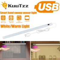 KuuTzz 5V USB Desk Lamp LED Strip Hand Sweep Switch Motion Sensor Book Table Light Children study Room Kitchen Cabinet Lights