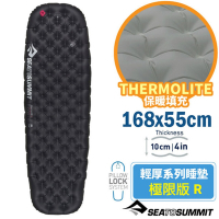 Sea To Summit 女 Ether light XT 輕厚系列睡墊-極限版(168X55X10cm)獨立氣筒充氣_R 黑