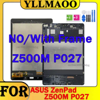 With Frame 9.7" For Asus Zenpad 3S 10 Z500M P027 Touch Screen Panel Assembly LCD Display Matrix Touch Digitizer Screen For Z500M