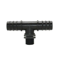 Garden Hose 25mm To 1/2" Male Tee Connector Water Splitter G1/2 To DN20 Hose 2-Way Tee Barb Connector 2Pcs