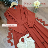 Gamis Elegant Crinkle Premium Naomi Dress / Gamis Hitam / Gamis Putih Manasik Haji Umroh Airflow