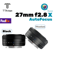 TTArtisan 27mm f2.8 Auto Focus APS-C Lens For Fuji X Mount Cameras X-S10 X-T4 X-E2S X-Pro3 X-E3 X-T200 X-T30