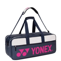 Yonex Badminton Racket Sports Bag Korea High Quality Durable PU Tennis Racquet Bag Large Size Competition Set 6-8 Racquets