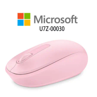 【Microsoft 微軟】無線行動滑鼠1850 - 柔媚粉 (U7Z-00030)