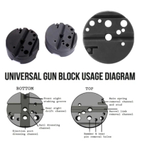 2Pcs/set Universal Gunsmithing Removal Tools Block Hunting Accessories Replacement for Handgun Guns M1911 Dropshipping