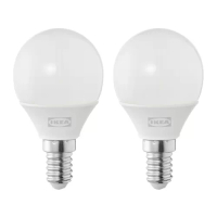 SOLHETTA Led燈泡 e14 250流明, 球形 乳白色, 暖白光