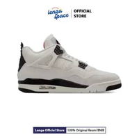 Sepatu BasketBall Pria Air Jordan 4 Retro Og fc Men's Basketball Shoes - Sail/Black-University Red (