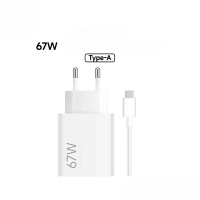 for samsung 67W Charger Super Adapter 6A USB A ถึง Type C ชุดสายชาร์จเครื่องชาร์จติดผนังรองรับสําหรั