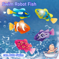 Mainan Mandi Bayi Swim Robot Fish Toy Kid Baby Bath Toy Baby Shower Toy Swimming Moving Fish Toy Int