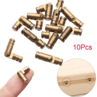 Useful Connector Pure Copper Soft Close Concealed Barrel Hinge Furniture Hardware Wine Wooden Case Hinges Jewelry Box Supplies