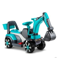 電動挖掘機玩具兒童挖掘機可坐可騎大號電動挖土機 LX 全館免運