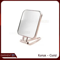 Cermin Lipat 2 Sisi Kaca Gantung Standing Mirror Make Up Meja Rias Kosmetik Dekorasi Estetik KOTAK -