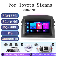 Android 10 Car Multimedia video Player For Toyota Sienna 7 inch Auto Stereo 2 din 2004-2010 Car Radio GPS Navigation 360 2Din