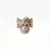 Cincin Ring Motif Elang Eagle Perak Silver kode 925 asli Pria Wanita Elegan