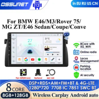 9'' Autoradio for BMW 3 Series E46 M3 318 320 325 330 335 1998-2005 GPS 2Din Android Car Radio Multimedia Player Carplay Auto 4G