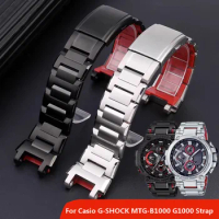 For MTG Series Heart of Steel Casio G-SHOCK MTG-B1000 G1000 MTG-B2000 316L Fine Steel Watch Chain B1000 Strap With Tool Bracelet