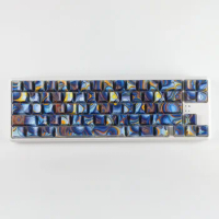 ECHOME Starry Night Oil Painting Theme Keycap Set Creative ABS Water Transfer Keyboard Cap OEM Key Cap for Mechanical Keyboard
