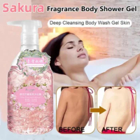 Sakura Body Wash,Moisturizing Skin Whitening Bath &amp; Body Works,Cherry Blossom Shower Gel