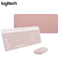 【快速到貨】羅技Logitech MK470 纖薄無線鍵鼠組 搭 DESK MAT桌墊(玫瑰粉)*