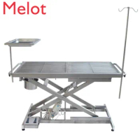 Pet Operating Table Stainless Steel Non-Slip Operating Table Lifting Fixed Dog Folding Operating Table Pet Cosmetic Table
