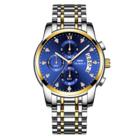 OLMECA Brand Clock Military Relogio Masculino Waterproof Watches Luminous Hands Blue Dial Chronograph Wrist Watch Watches Gift